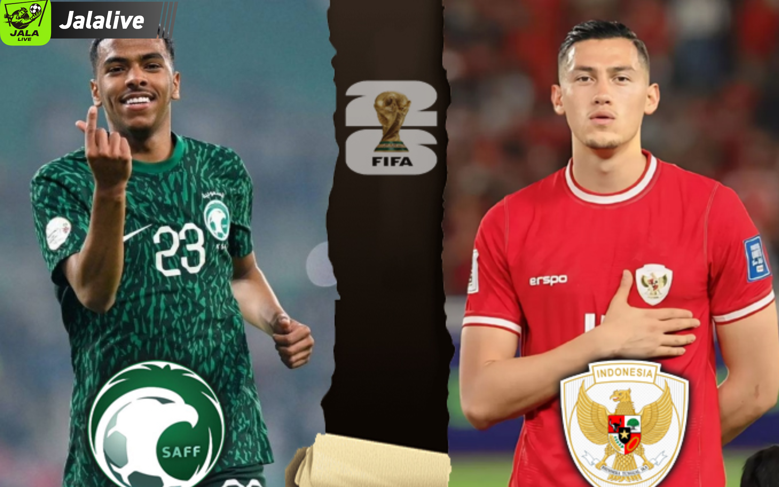 Jalalive Indonesia vs Arab Saudi hasil pertandingan terbaru